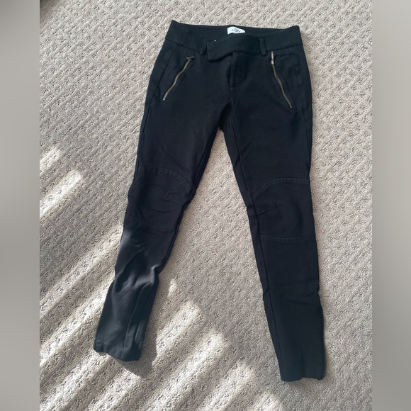 Women’s Loft black zip pants size 2 - Picture 1 of 3